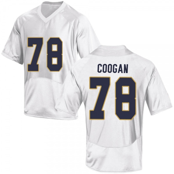 Pat Coogan Notre Dame Fighting Irish NCAA Youth #78 White Game College Stitched Football Jersey KKE6355BV